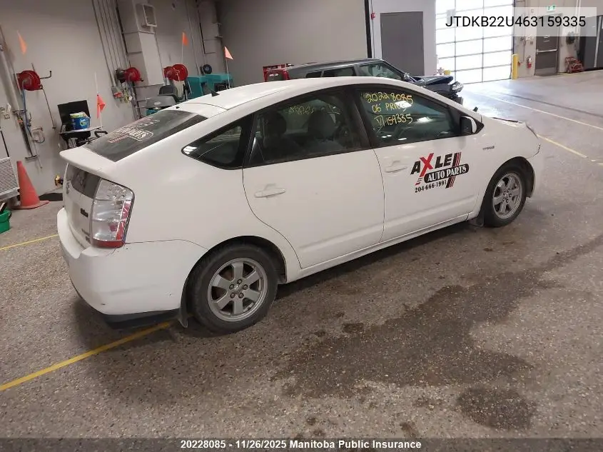 JTDKB22U463159335 2006 Toyota Prius