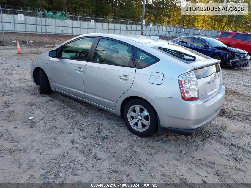 JTDKB20U567073608 2006 Toyota Prius