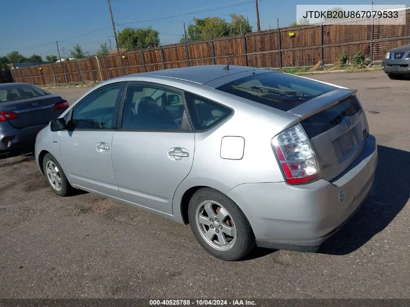 JTDKB20U867079533 2006 Toyota Prius