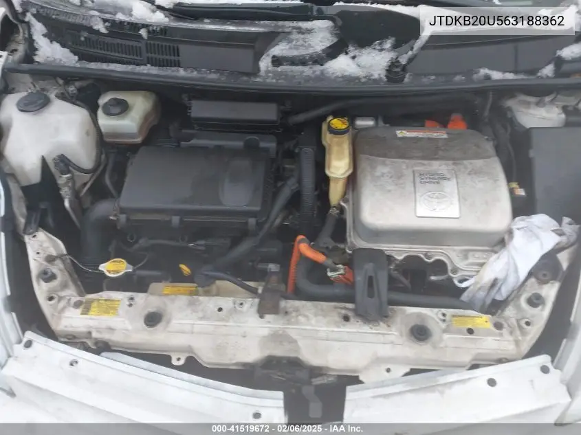 2006 Toyota Prius VIN: JTDKB20U563188362 Lot: 41519672