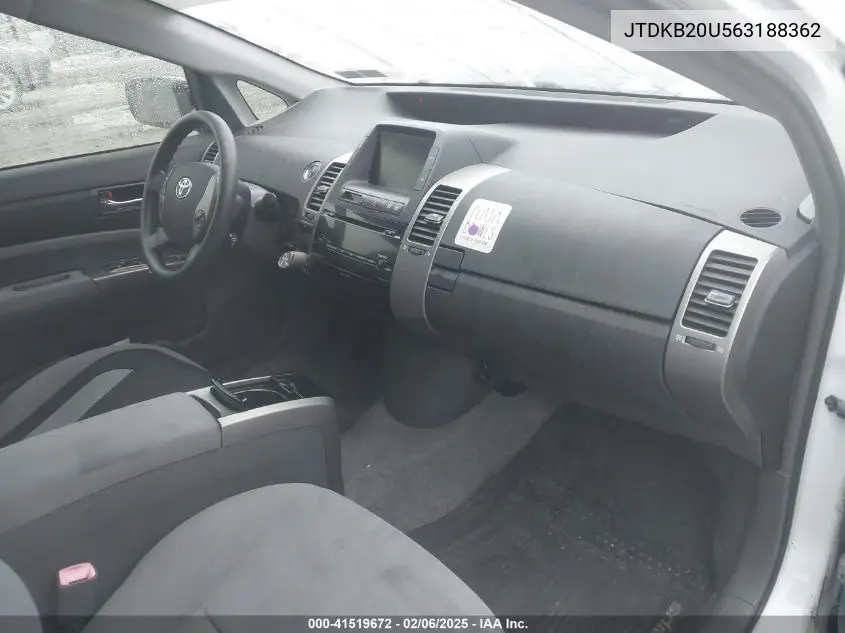 2006 Toyota Prius VIN: JTDKB20U563188362 Lot: 41519672