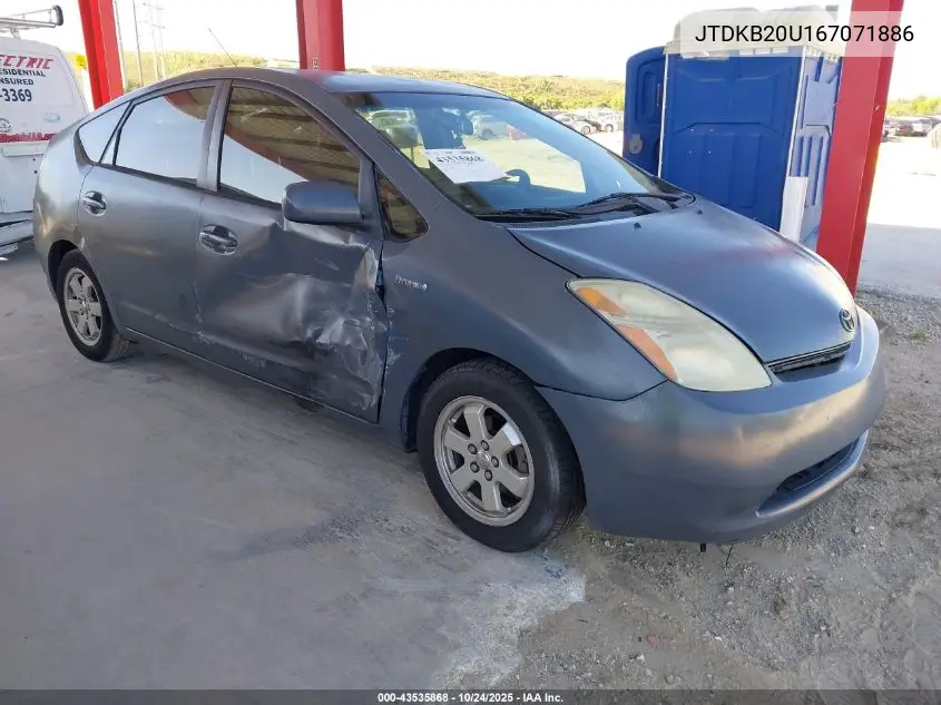 JTDKB20U167071886 2006 Toyota Prius
