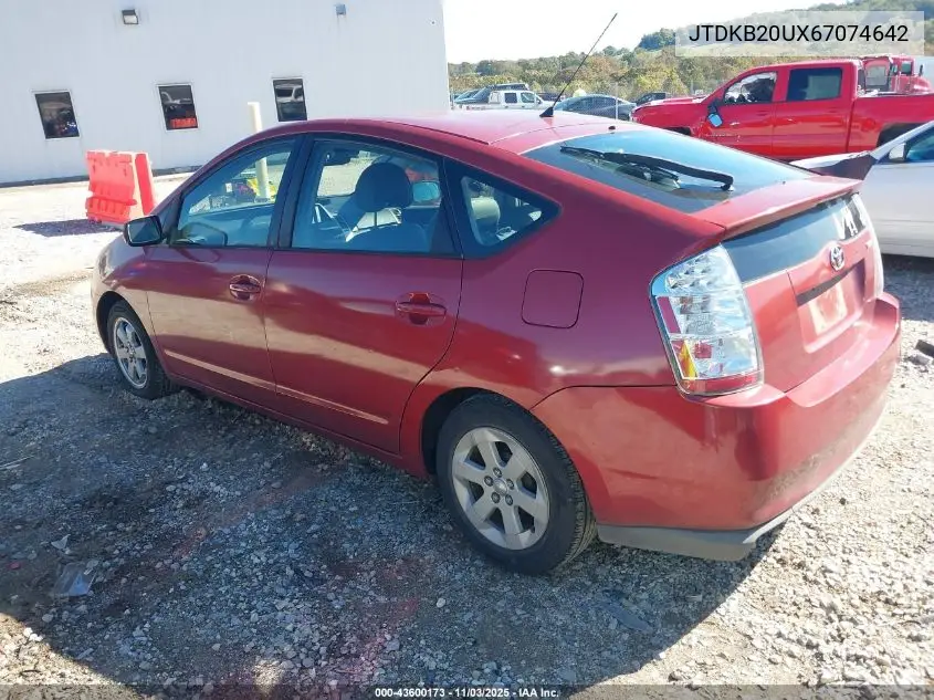 JTDKB20UX67074642 2006 Toyota Prius