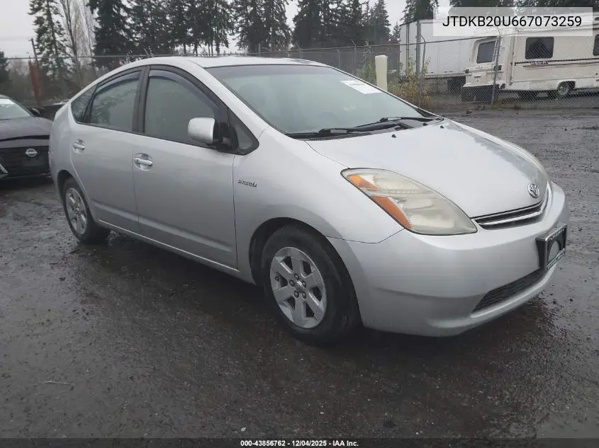 JTDKB20U667073259 2006 Toyota Prius