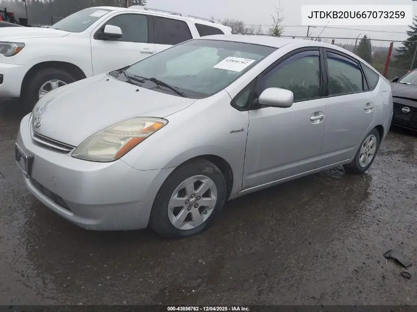 JTDKB20U667073259 2006 Toyota Prius