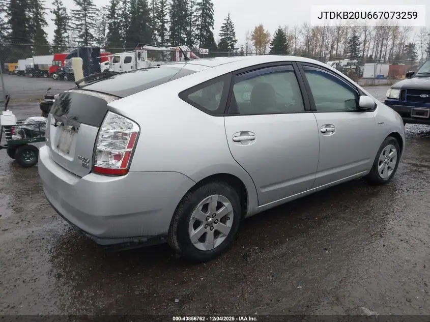 JTDKB20U667073259 2006 Toyota Prius