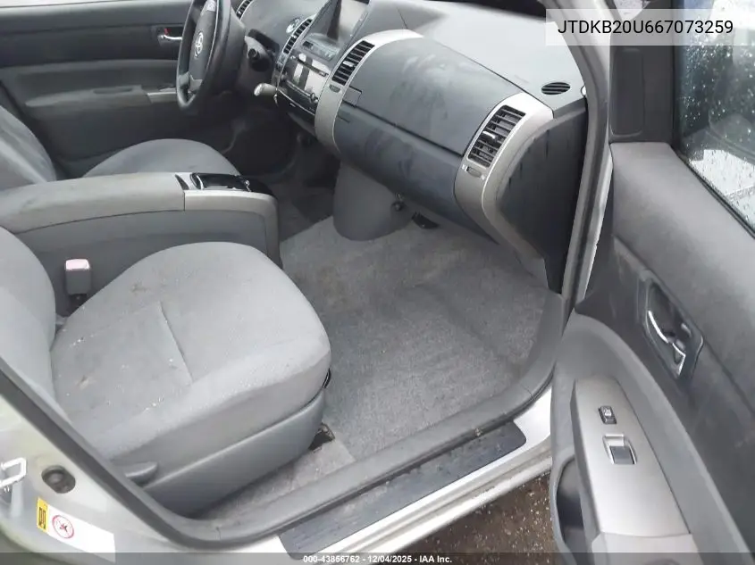JTDKB20U667073259 2006 Toyota Prius
