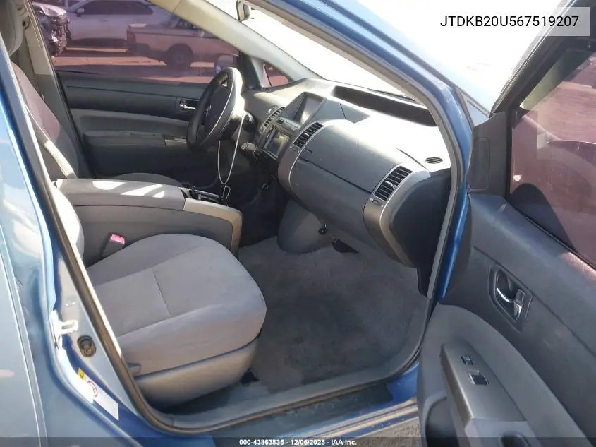 JTDKB20U567519207 2006 Toyota Prius