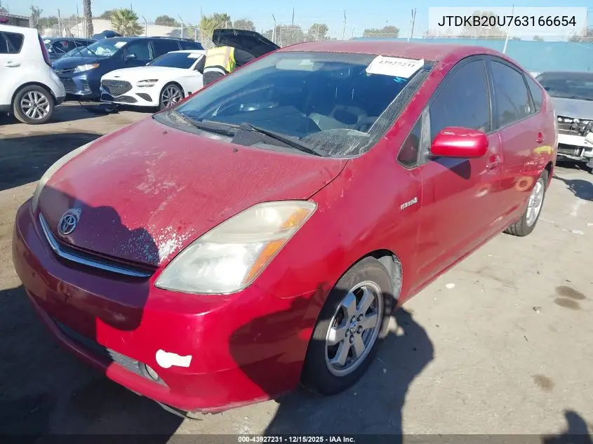JTDKB20U763166654 2006 Toyota Prius