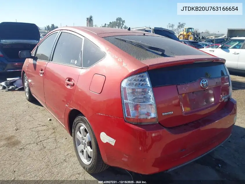 JTDKB20U763166654 2006 Toyota Prius