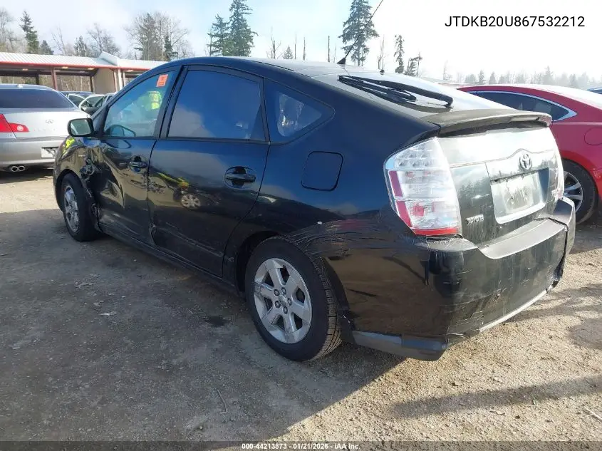 JTDKB20U867532212 2006 Toyota Prius