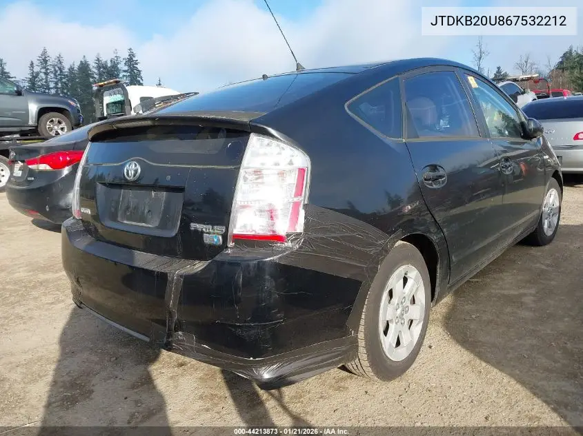 JTDKB20U867532212 2006 Toyota Prius