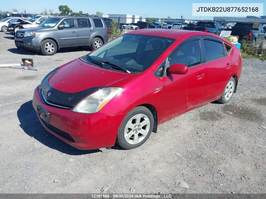 JTDKB22U877652168 2007 Toyota Prius