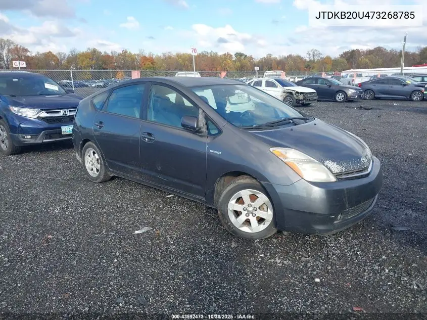 JTDKB20U473268785 2007 Toyota Prius