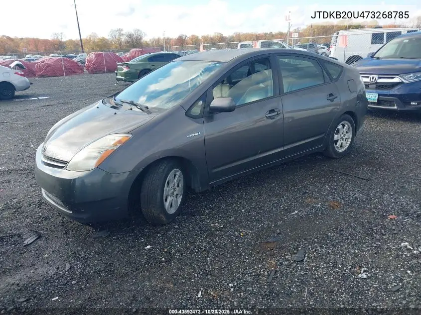 JTDKB20U473268785 2007 Toyota Prius