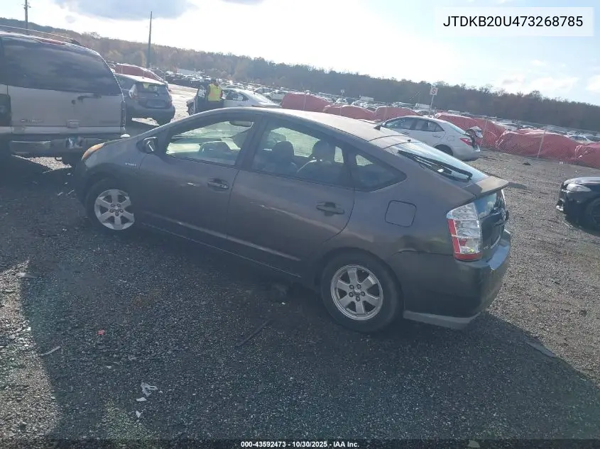 JTDKB20U473268785 2007 Toyota Prius
