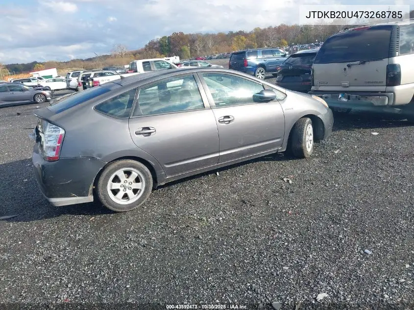 JTDKB20U473268785 2007 Toyota Prius