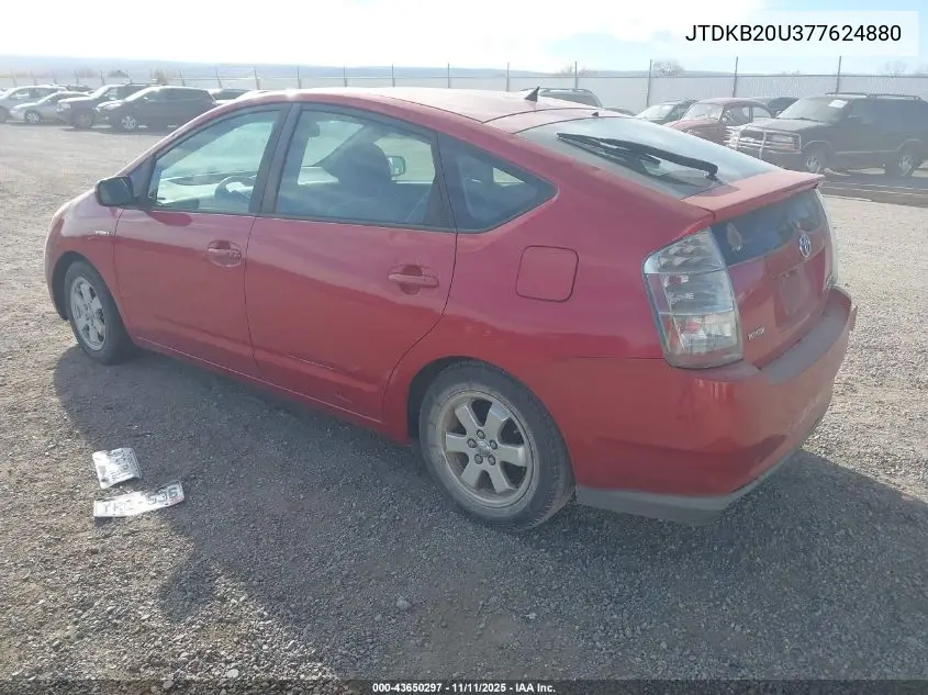 JTDKB20U377624880 2007 Toyota Prius