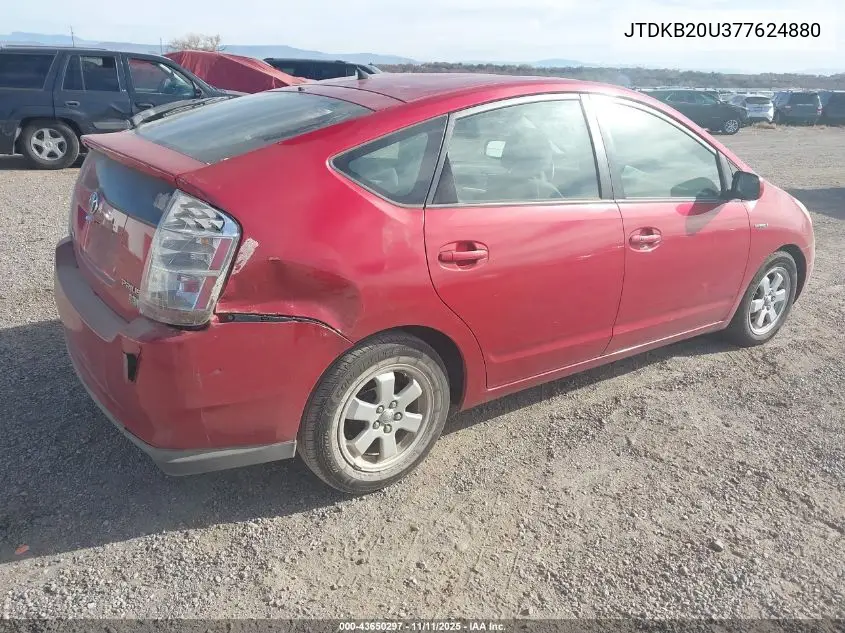 JTDKB20U377624880 2007 Toyota Prius