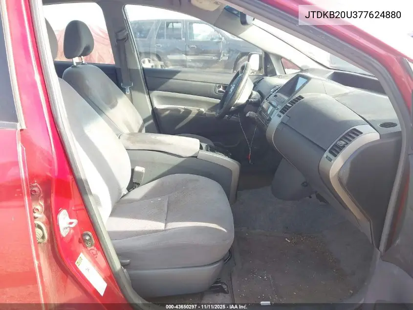 JTDKB20U377624880 2007 Toyota Prius