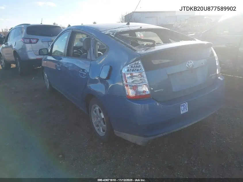 JTDKB20U877589902 2007 Toyota Prius