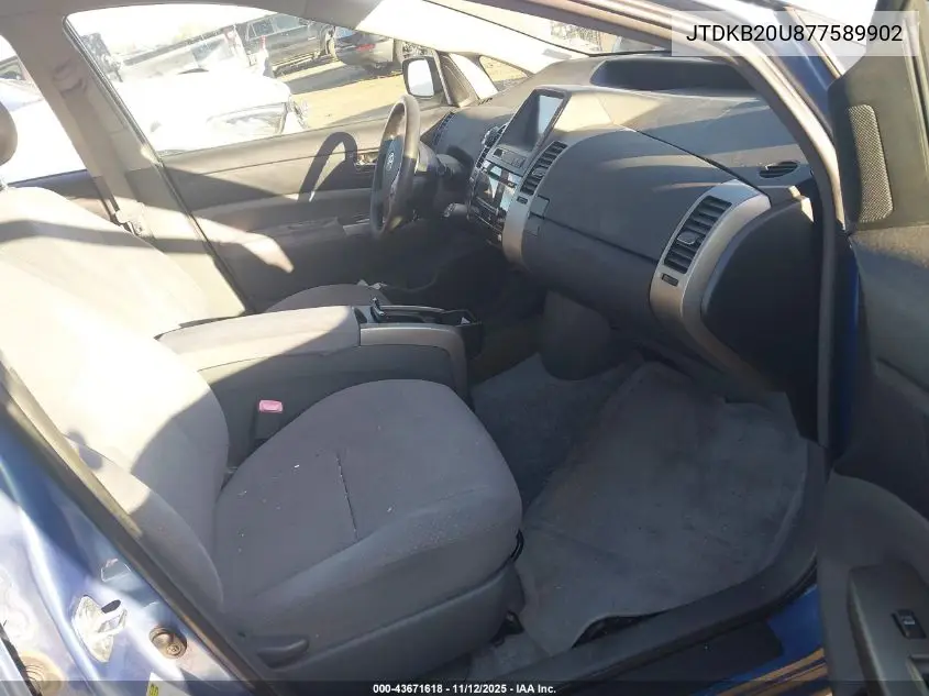 JTDKB20U877589902 2007 Toyota Prius