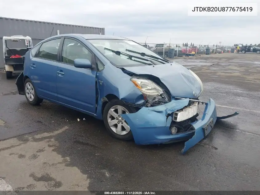 JTDKB20U877675419 2007 Toyota Prius
