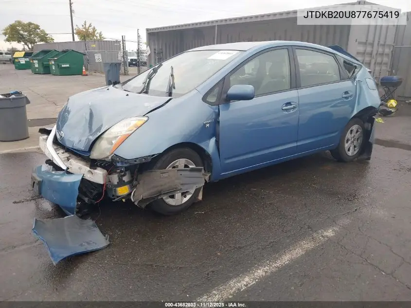 JTDKB20U877675419 2007 Toyota Prius