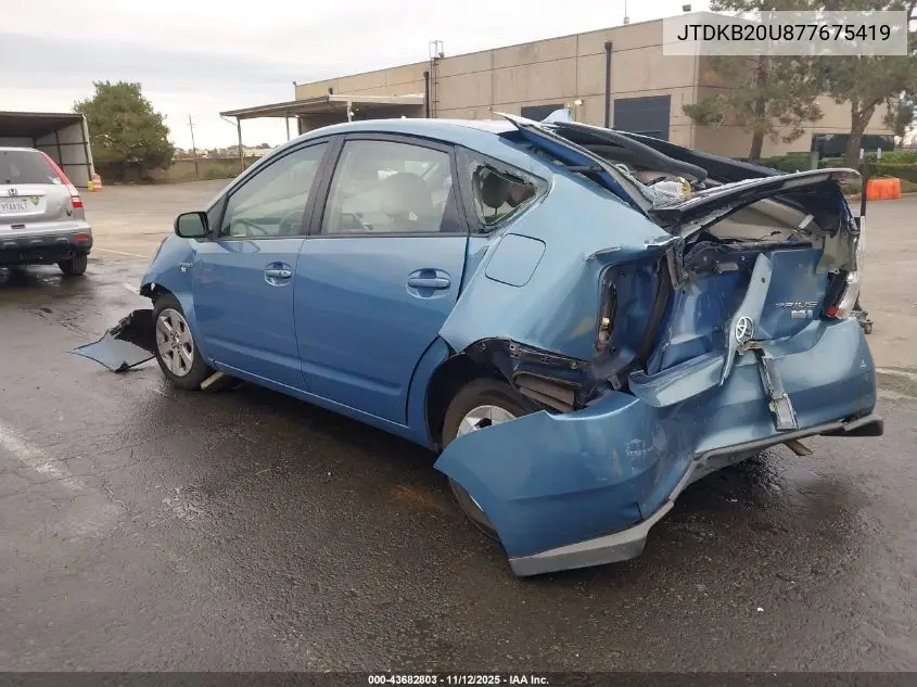 JTDKB20U877675419 2007 Toyota Prius