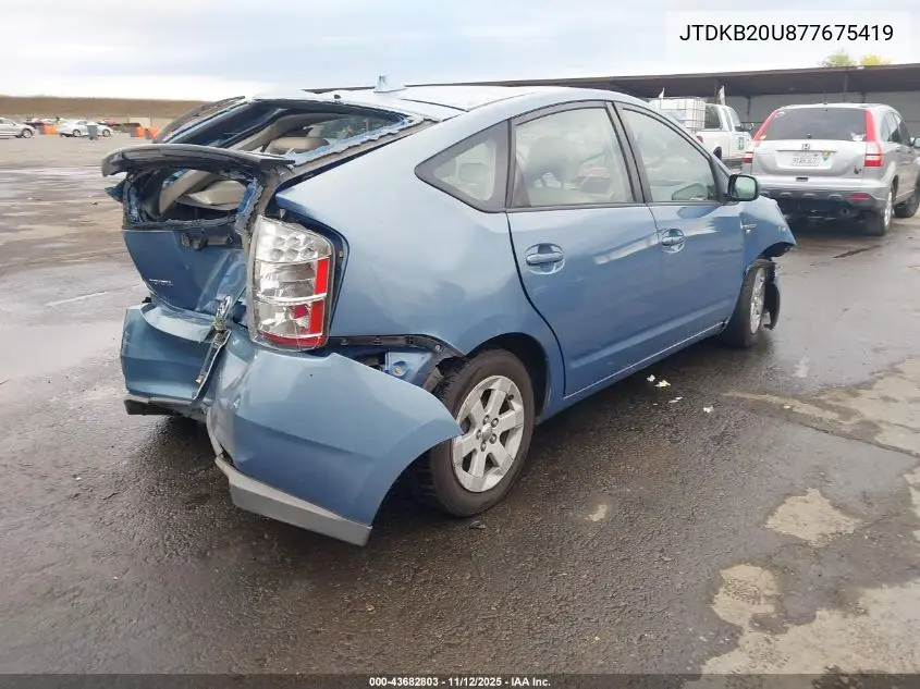 JTDKB20U877675419 2007 Toyota Prius