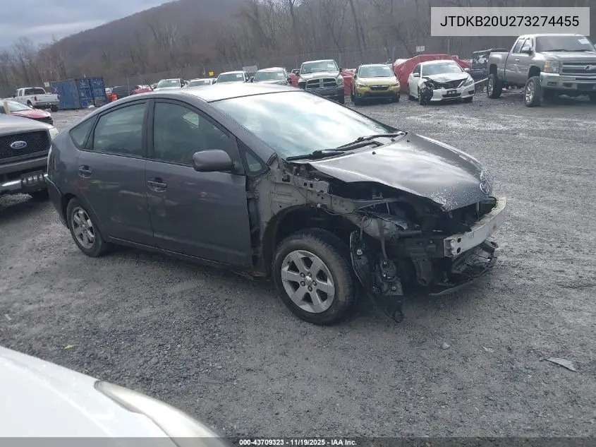 JTDKB20U273274455 2007 Toyota Prius