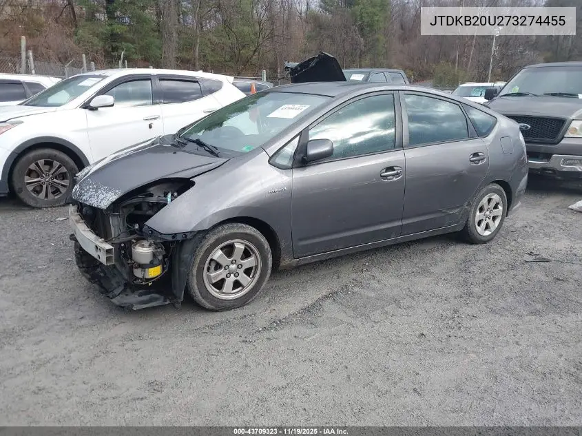 JTDKB20U273274455 2007 Toyota Prius