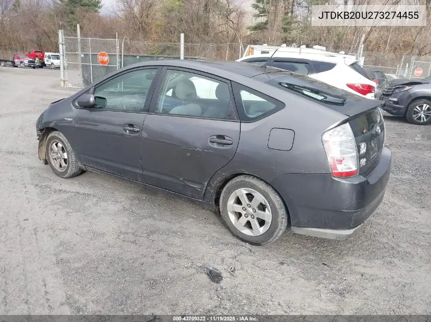 JTDKB20U273274455 2007 Toyota Prius