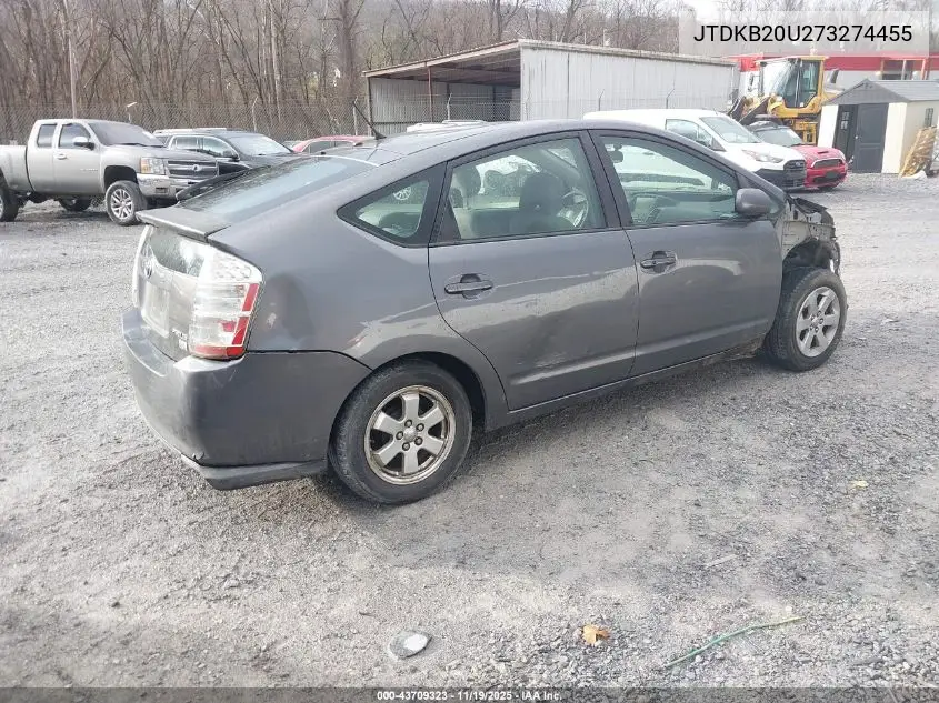 JTDKB20U273274455 2007 Toyota Prius