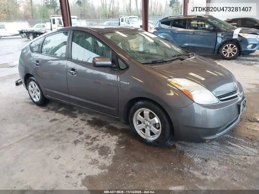 JTDKB20U473281407 2007 Toyota Prius
