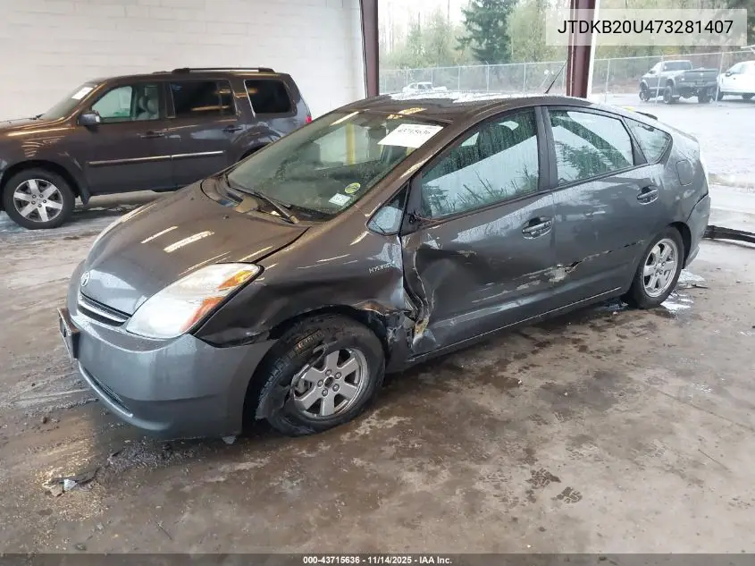 JTDKB20U473281407 2007 Toyota Prius