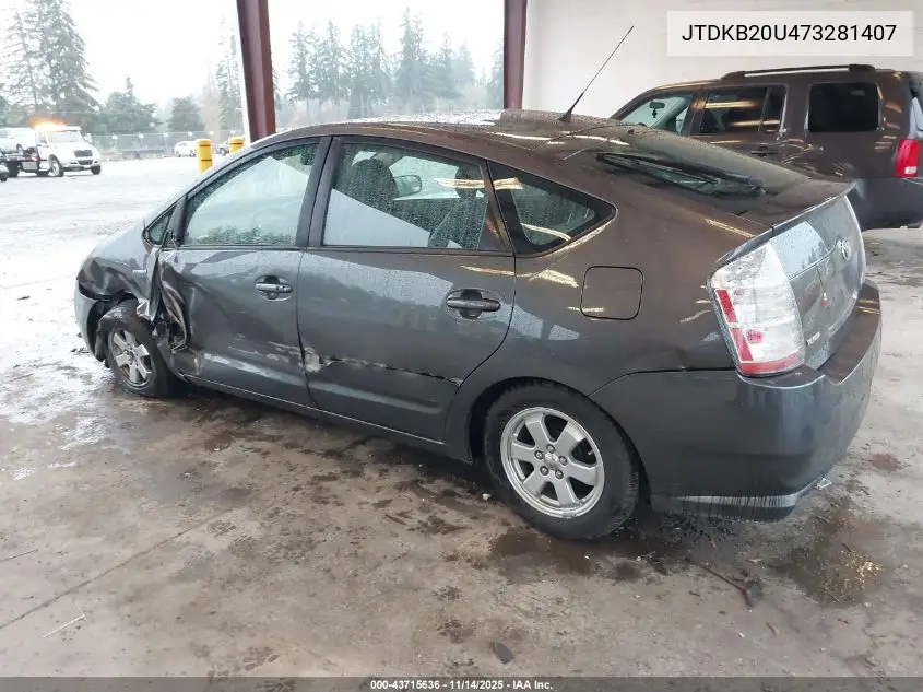 JTDKB20U473281407 2007 Toyota Prius