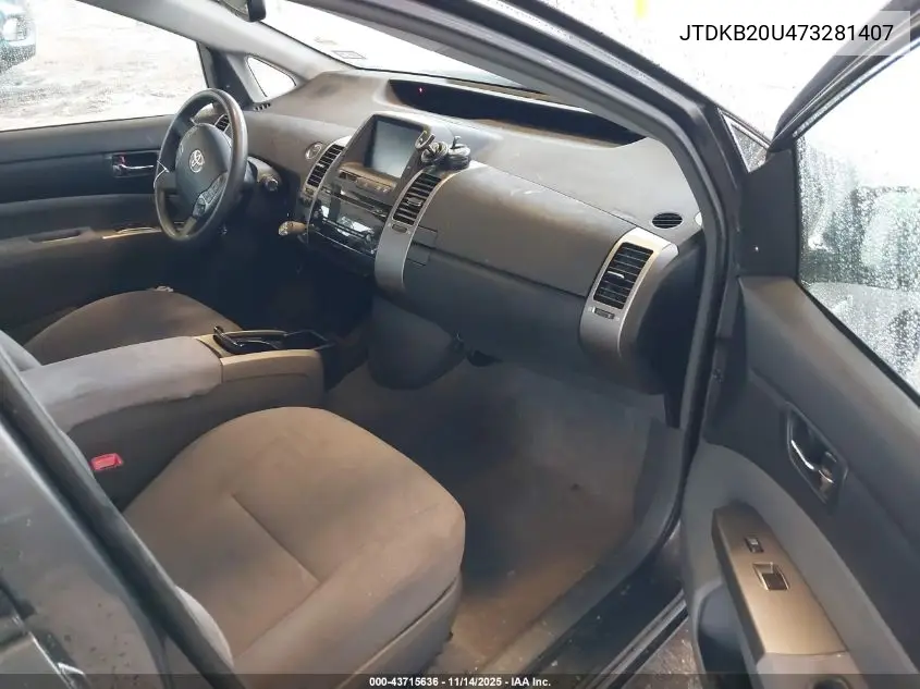 JTDKB20U473281407 2007 Toyota Prius