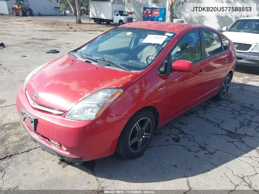 JTDKB20U577588853 2007 Toyota Prius