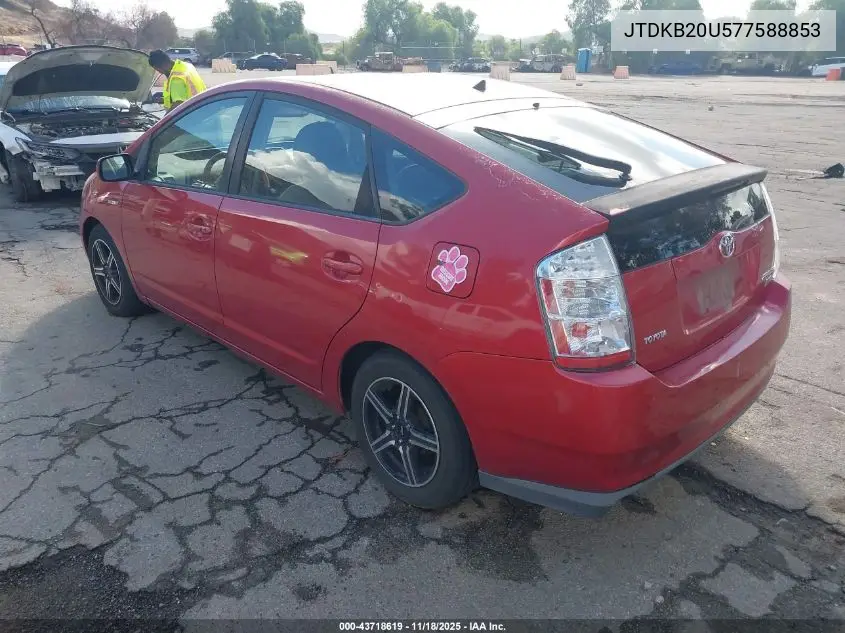 JTDKB20U577588853 2007 Toyota Prius