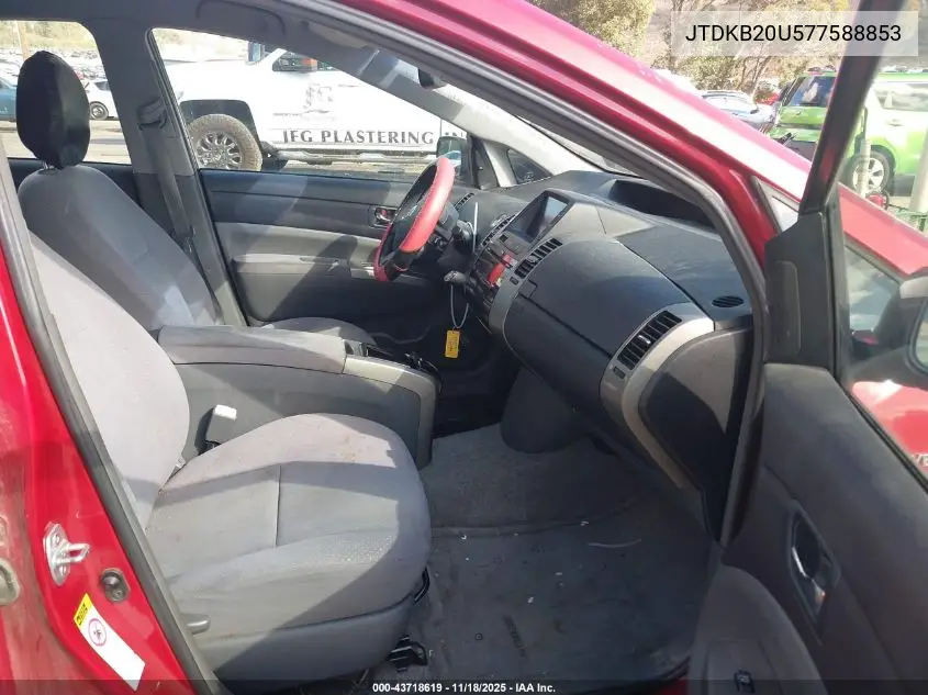 JTDKB20U577588853 2007 Toyota Prius