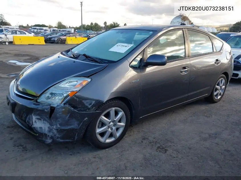 JTDKB20U073238151 2007 Toyota Prius Touring