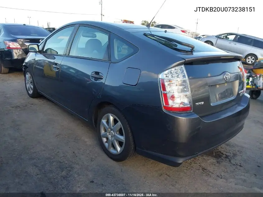 JTDKB20U073238151 2007 Toyota Prius Touring
