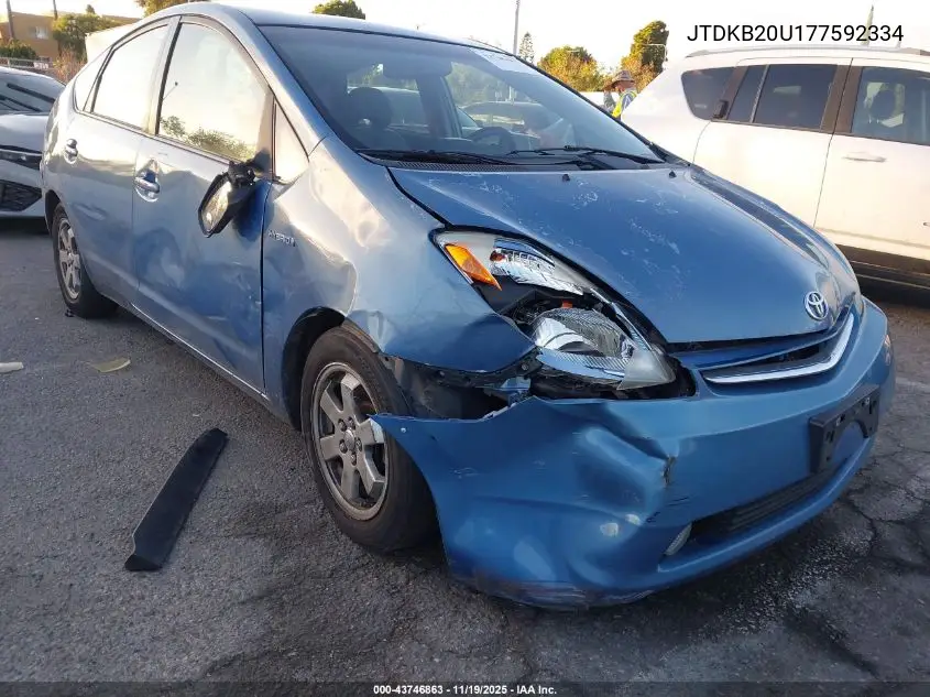 JTDKB20U177592334 2007 Toyota Prius