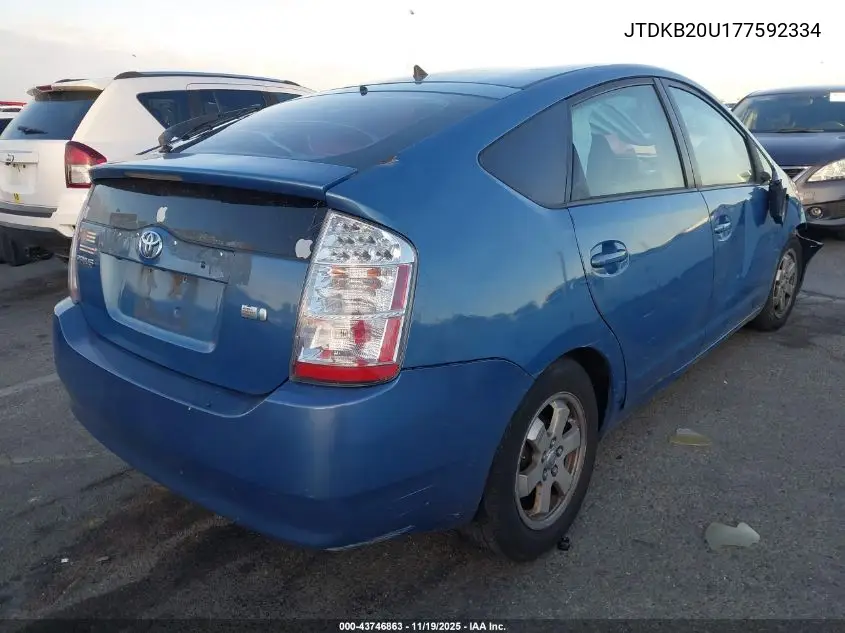 JTDKB20U177592334 2007 Toyota Prius