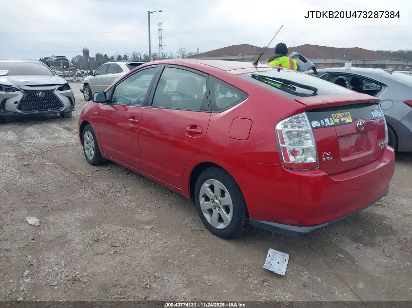 JTDKB20U473287384 2007 Toyota Prius