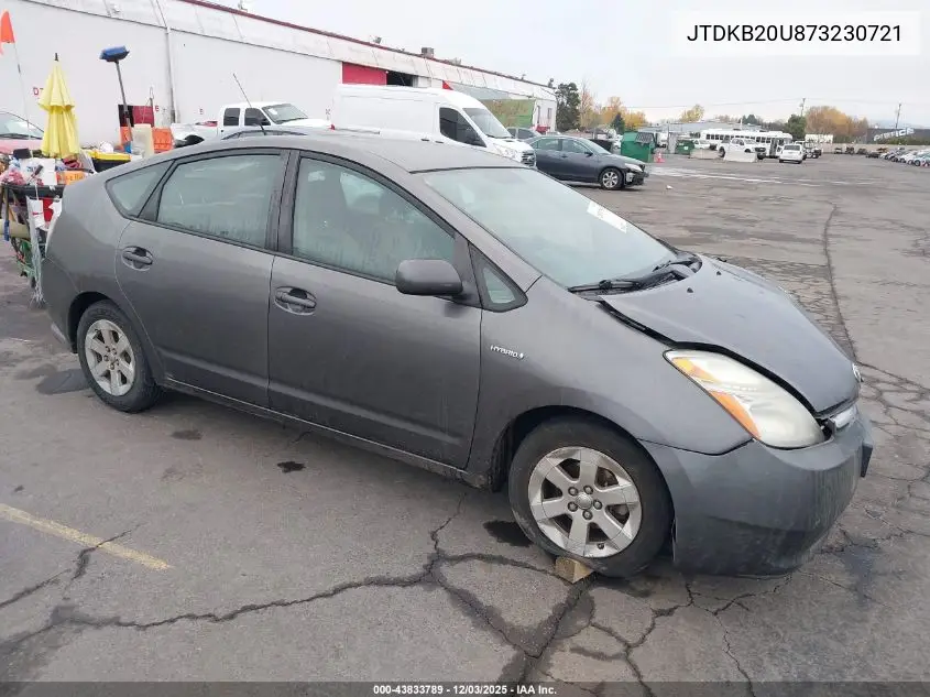 JTDKB20U873230721 2007 Toyota Prius