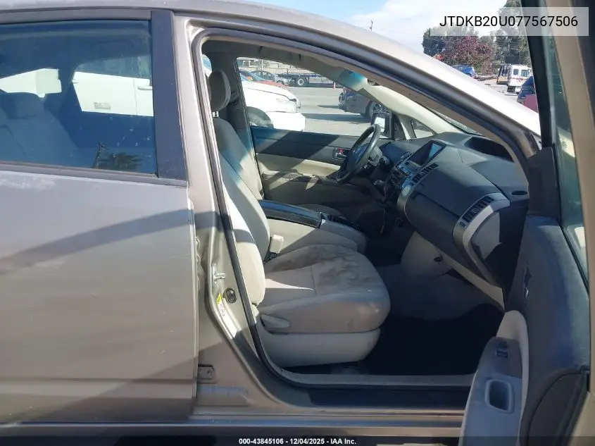 JTDKB20U077567506 2007 Toyota Prius