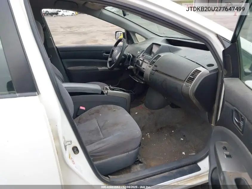 JTDKB20U277647499 2007 Toyota Prius