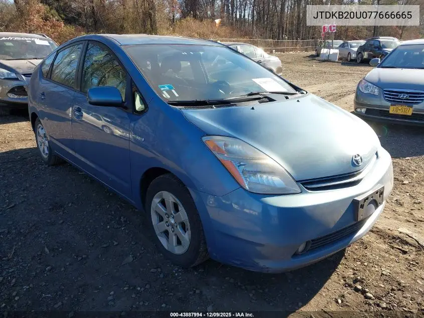 JTDKB20U077666665 2007 Toyota Prius